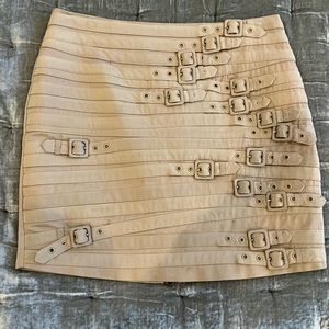 Madison Marcus belt detail mini skirt